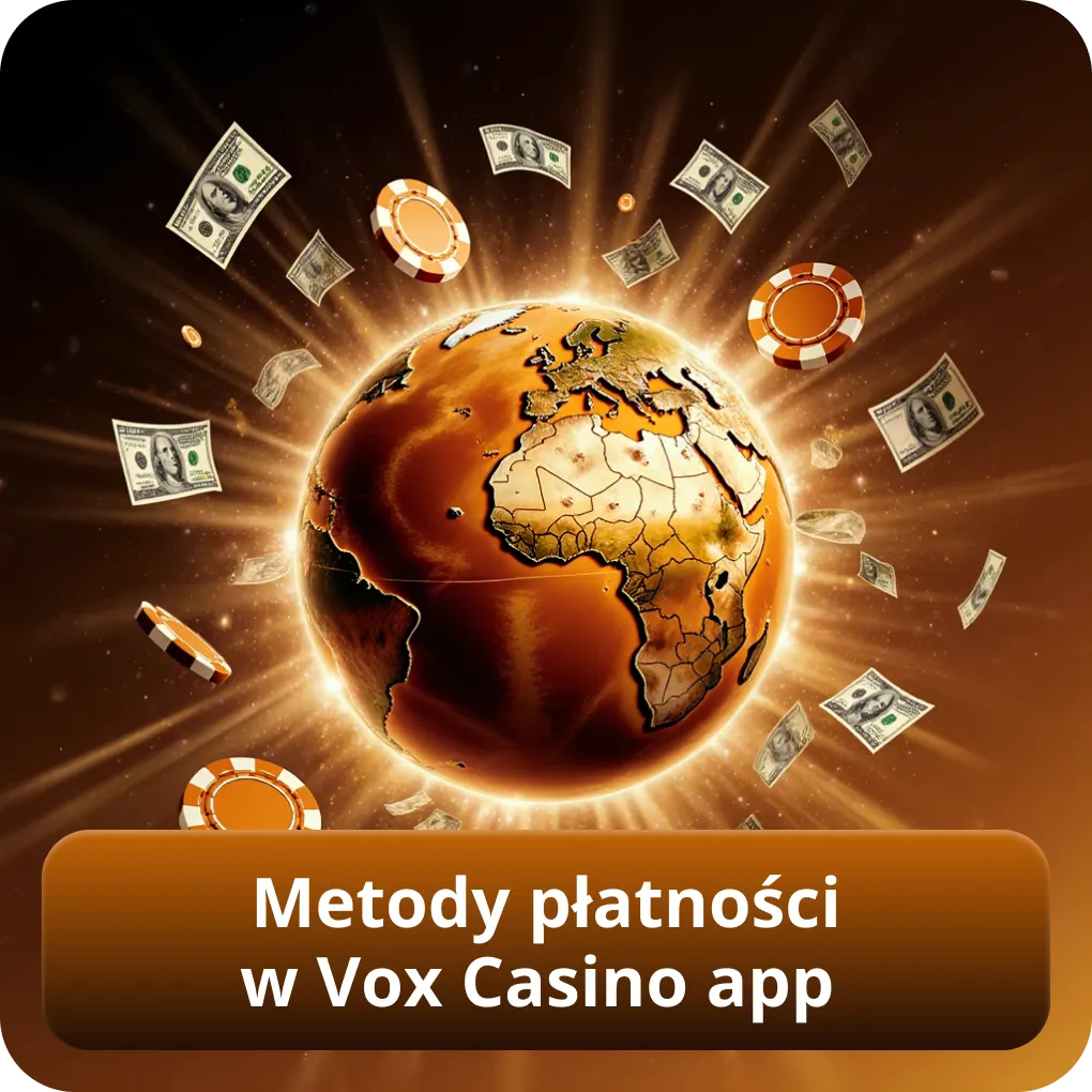 Metody płatności w Vox Casino app